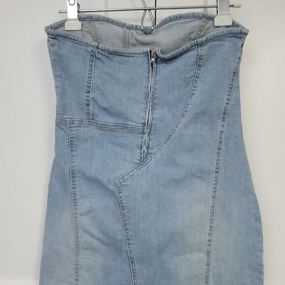 Zara strapless denim dress, small - Picture 8 of 10